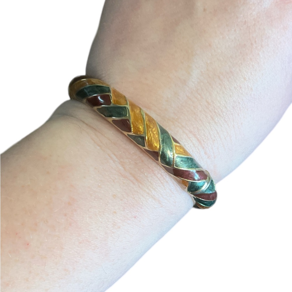 ✨3/$15 ✨ Multi Colored Enameled Clamp Bracelet